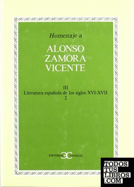 Homenaje a Alonso Zamora Vicente, vol. III-2                                    .