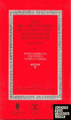 Actas del XIII Congreso de la Asociación Internacional de Hispanistas. III      .