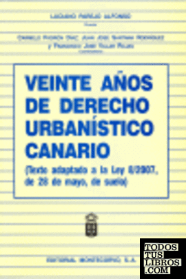 Veinte años de derecho urbanístico canario