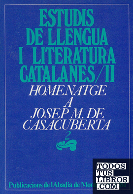 Homenatge a Josep M. de Casacuberta, 2