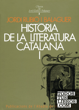 Història de la literatura catalana I