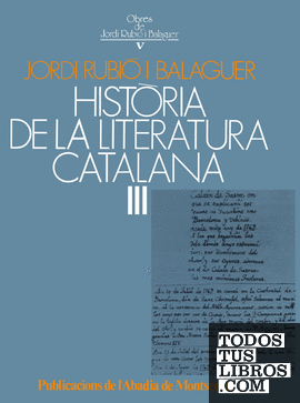 Història de la literatura catalana, III