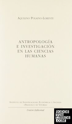 Antropología e investigaciones en las ciencias humanas