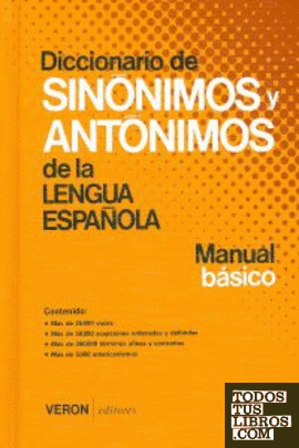 Diccionario de sinónimos y antónimos de la lengua española
