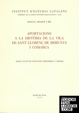 Aportacions a la història de Sant Llorenç de Morunys