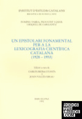 Un epistolari fonamental per a la lexicografia científica catalana, (1928-1953)