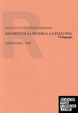 Reports de la recerca a Catalunya. Pedagogia