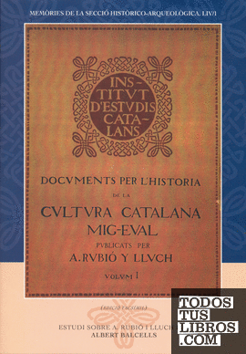 Documents per a la història de la cultura catalana mig-eval