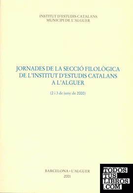Jornades de la Secció Filològica de l'Institut d'Estudis Catalans a l'Alguer