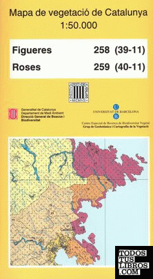Mapa de vegetació de Catalunya, Figueres-Roses, E 1:50.000