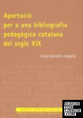 Aportació per a una bibliografia pedagògica catalana del segle XIX
