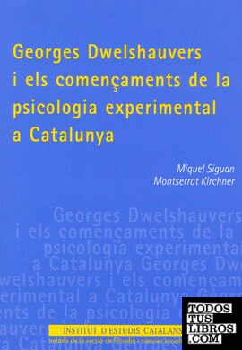 Georges Dwelshauvers i els començaments de la psicologia experimental a Catalunya