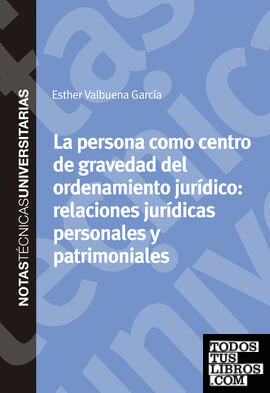 La persona como centro de gravedad del ordenamiento jurídico: relaciones jurídicas personales y patrimoniales