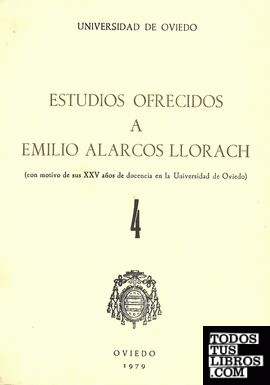 Estudios ofrecidos a Emilio Alarcos Llorach Tomo IV