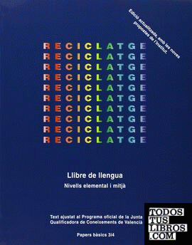 Reciclatge. Llibre de llengua