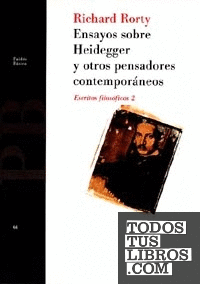 Ensayos sobre Heidegger y otros pensadores contemporáneos