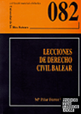 Lecciones de Derecho Civil Balear