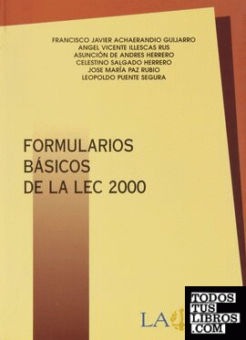 Formularios básicos de la Ley 2000