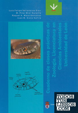 Cuadernos de clases prácticas de zoología: Licenciatura en Ciencias Ambientales