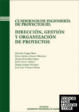 CUADERNOS DE INGENIERÍA DE PROYECTOS III: DIRECCIÓN, GESTIÓN Y ORGANIZACIÓN DE PROYECTOS