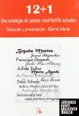 12+1 una antología de poetas madrileñ@s actuales