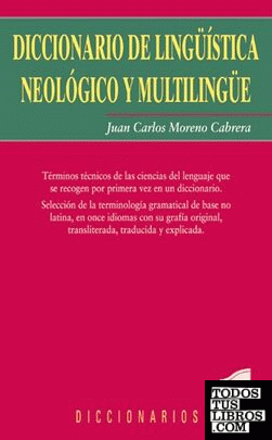 Diccionario de lingüística neológico y multilingüe