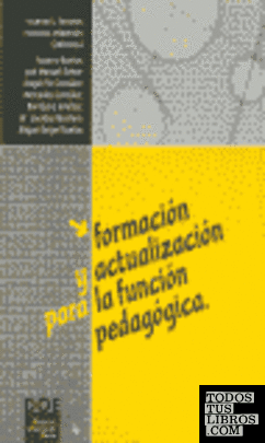 Formación y actualización para la función pedagógica