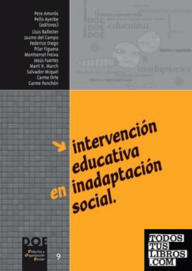 Intervención educativa en inadaptación social