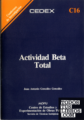 Actividad Beta Total. C-16 Actividad Beta Total. C-16