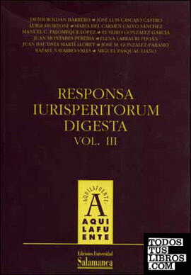 Responsa Iurisperitorum Digesta, vol. III
