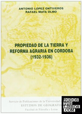 Propiedad de la tierra y reforma agraria en Córdoba