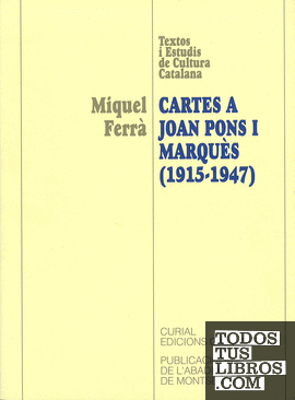Cartes a Joan Pons i Marquès (1915-1947)