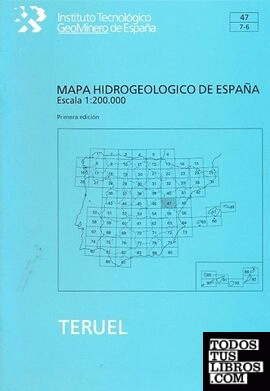 Mapa hidrogeológico de España, escala 1:200.000. Hoja y memoria de Teruel