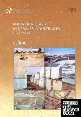 Mapa de rocas y minerales industriales, escala 1:200.000
