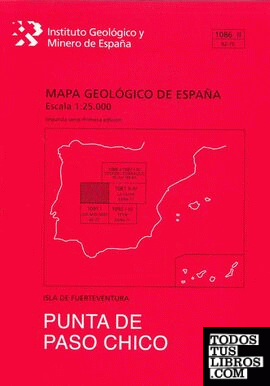 Mapa geológico de España, E 1:25.000. Hoja 1086-II, Punta de Paso Chico