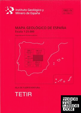 Mapa geológico de España E 1:25.000, Tetir