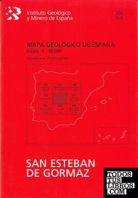 Mapa geológico de España. E 1:50.000. Hoja 376, San Estebán de Gormaz