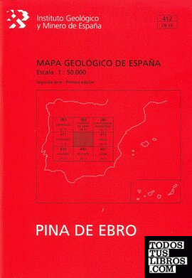 Mapa geológico de España. E 1:50.000. Hoja 412, Pina del Ebro