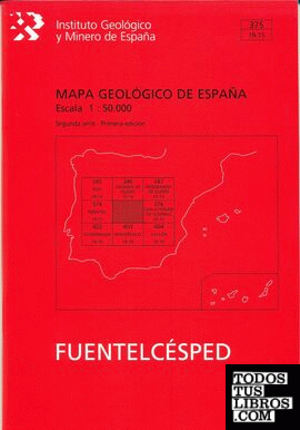 Mapa geológico de España. E 1:50.000. Hoja 375, Fuentelcésped