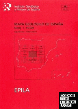 Mapa geológico de España. E 1:50.000. Hoja 382, Épila