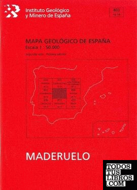 Mapa geológico de España, E 1:50.000. Hoja 403, Maderuelo