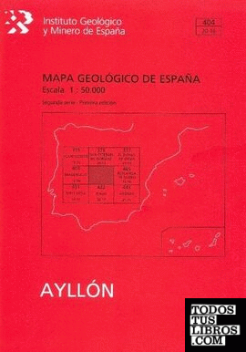 Mapa geológico de España, E 1:50.000. Hoja 404, Ayllón