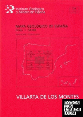 Mapa Geológico de España escala 1:50.000. Hoja 734, Villarta de los Montes