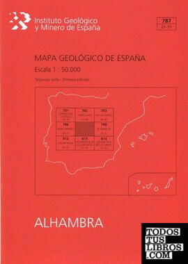 Mapa Geológico de España escala 1:50.000. Hoja 787, Alhambra