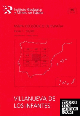 Mapa Geológico de España escala 1:50.000. Hoja 813,Villanueva de los Infantes