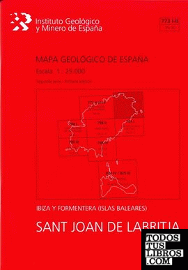 Mapa Geológico de España escala 1:25.000. Sant Joan de Labritja, 773