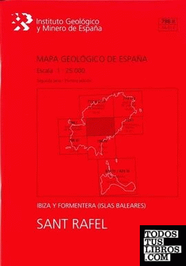 Mapa Geológico de España escala 1:25.000. Sant Rafel, 798 II