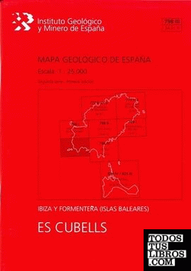 Mapa Geológico de España escala 1:25.000. Es Cubells, 798 III