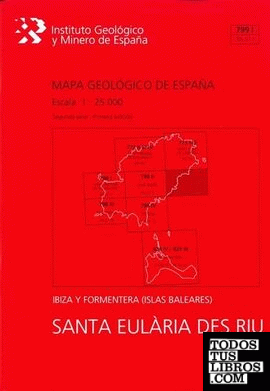 Mapa Geológico de España escala 1:25.000. Santa Eulària des Riu, 799