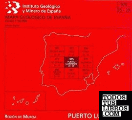 Mapa Geológico de España escala 1:50.000. Edición Digital. Hoja 975, Puerto Lumbreras